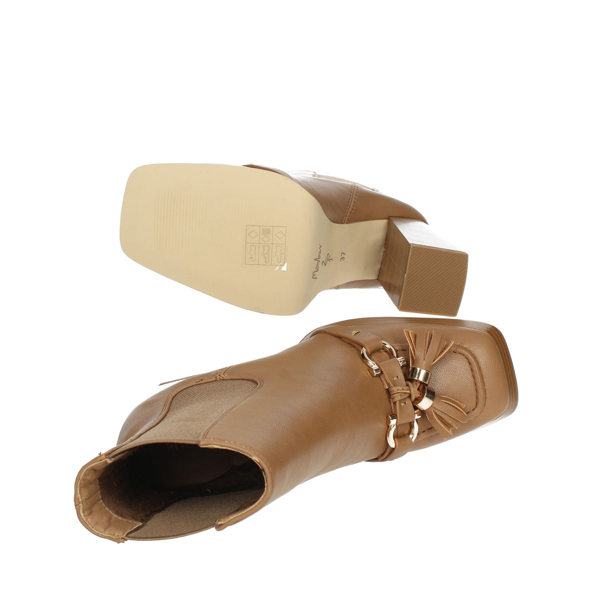MENBUR Donna Stivaletti tacco 24459 Cuoio