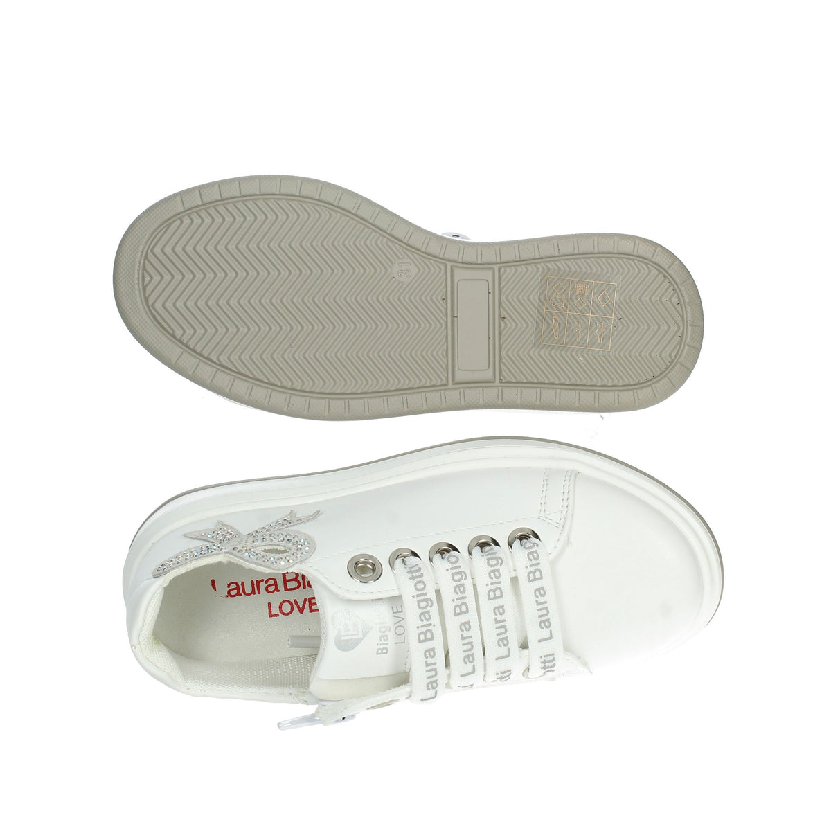 LAURA BIAGIOTTI LOVE Bambine e ragazze Sneakers bassa 8942 Bianco