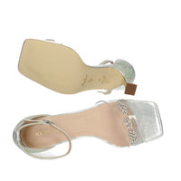 MENBUR Donna Sandali con tacco 23825 Argento