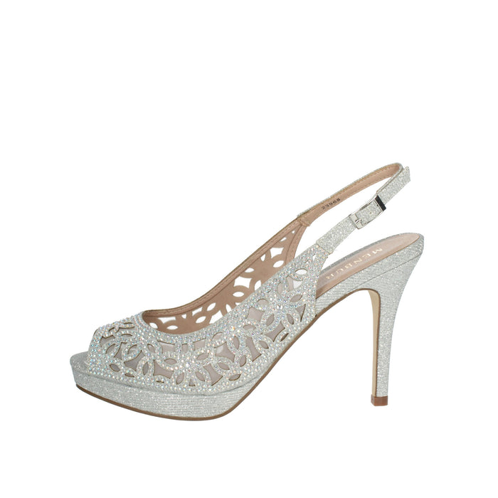 MENBUR Donna Sandali con tacco 23968 Argento