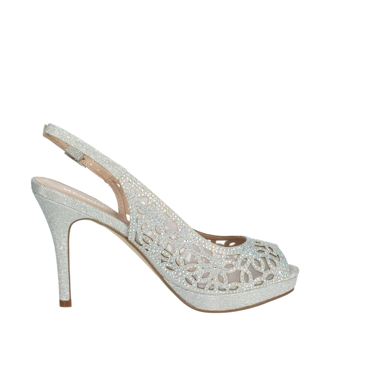 MENBUR Donna Sandali con tacco 23968 Argento