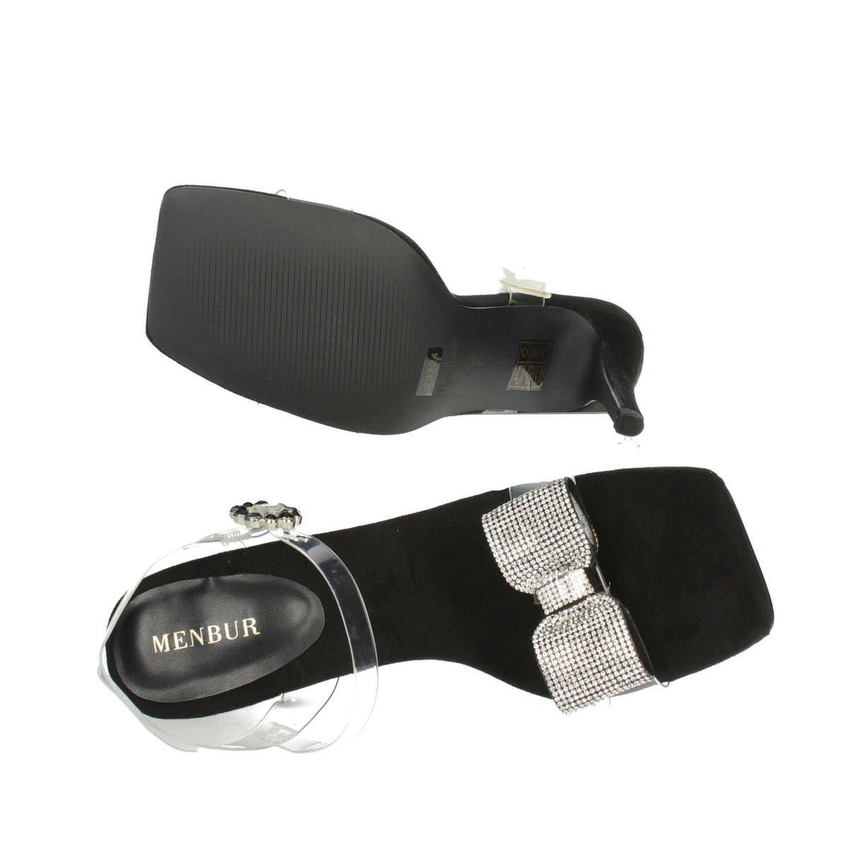 MENBUR Donna Sandali con tacco 23724 Nero
