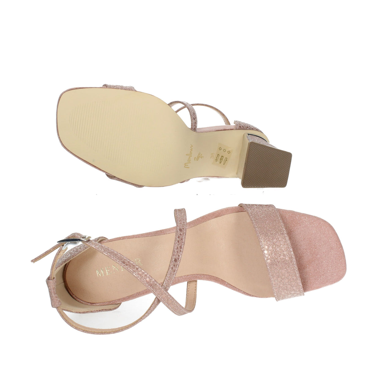 MENBUR Donna Sandali con tacco 23701 Cipria