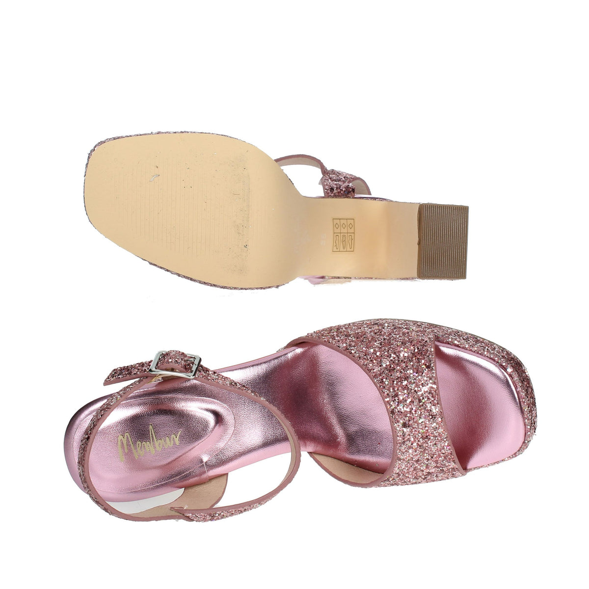 MENBUR Donna Sandali con tacco 23837 Fucsia