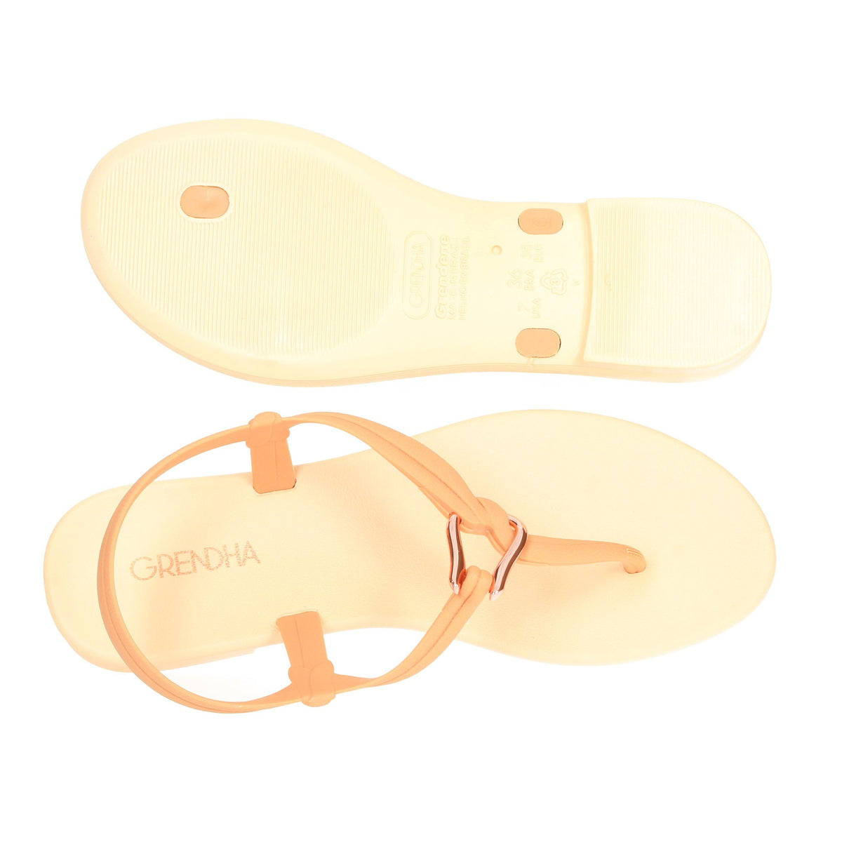 GRENDHA Donna Infradito 18370 Cuoio