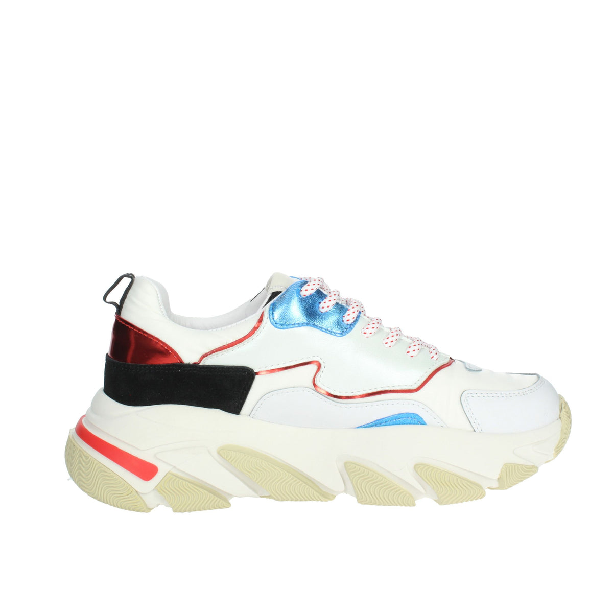 SERAFINI Donna Sneakers bassa DTWIN04 Bianco/Rosso