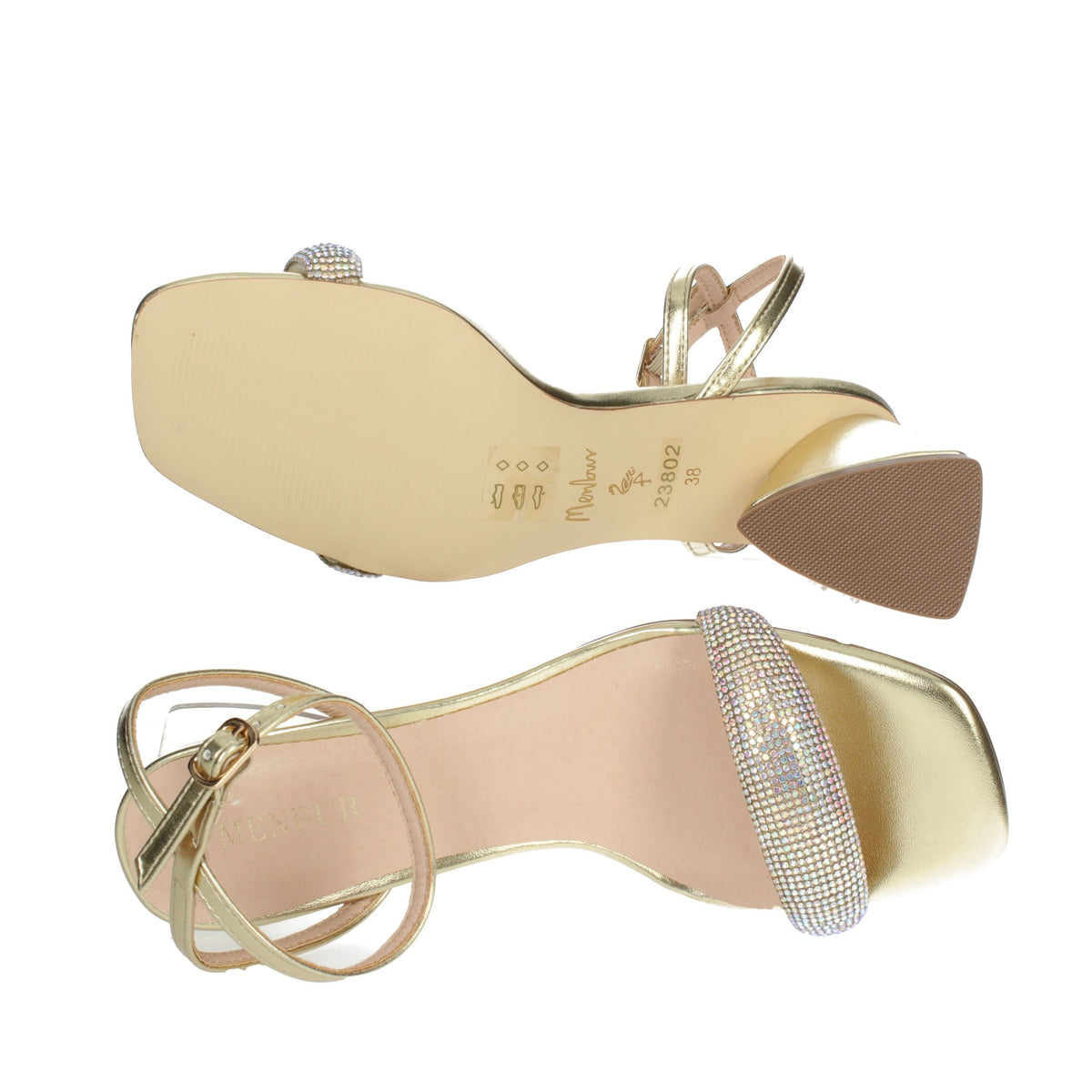 MENBUR Donna Sandali con tacco 23802 Oro