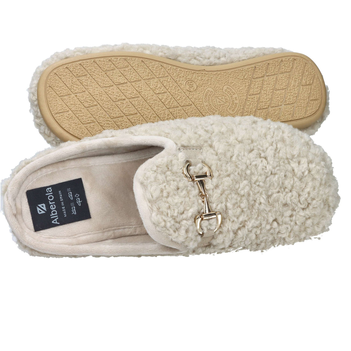 Alberola Donna Ciabatta invernale H29176 Tortora