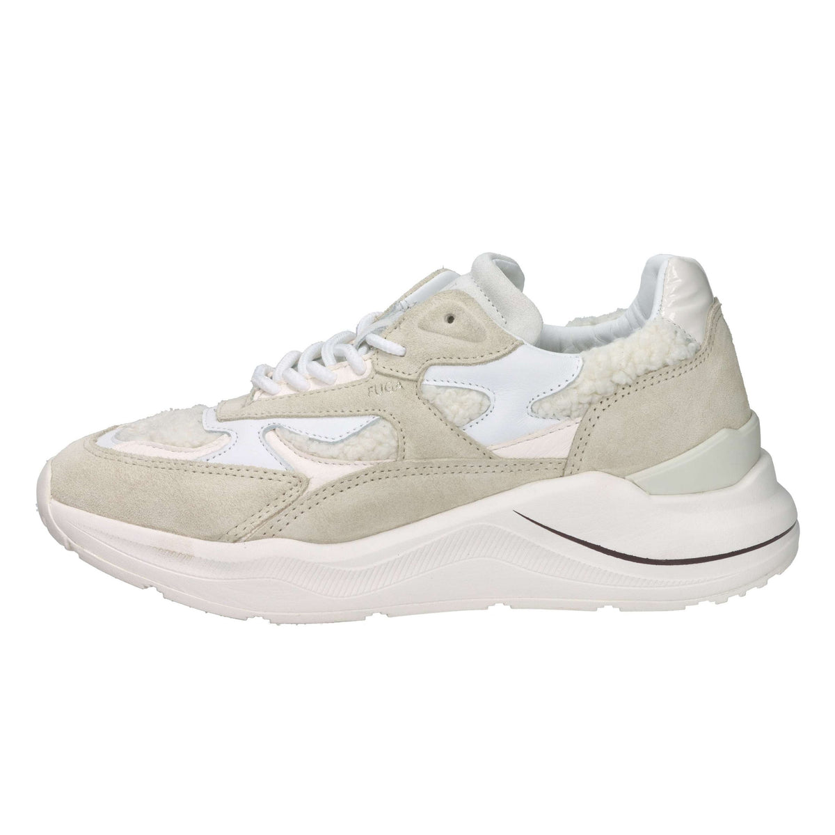 D.A.T.E. Donna Sneakers bassa W431-FG-NT-HB Panna