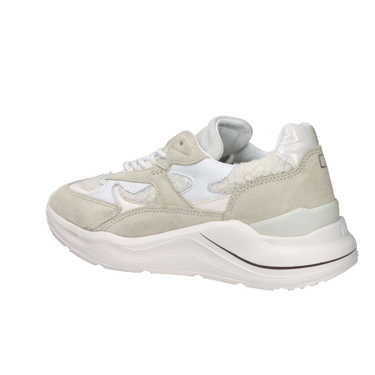 D.A.T.E. Donna Sneakers bassa W431-FG-NT-HB Panna