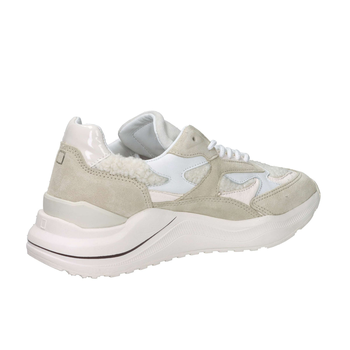 D.A.T.E. Donna Sneakers bassa W431-FG-NT-HB Panna