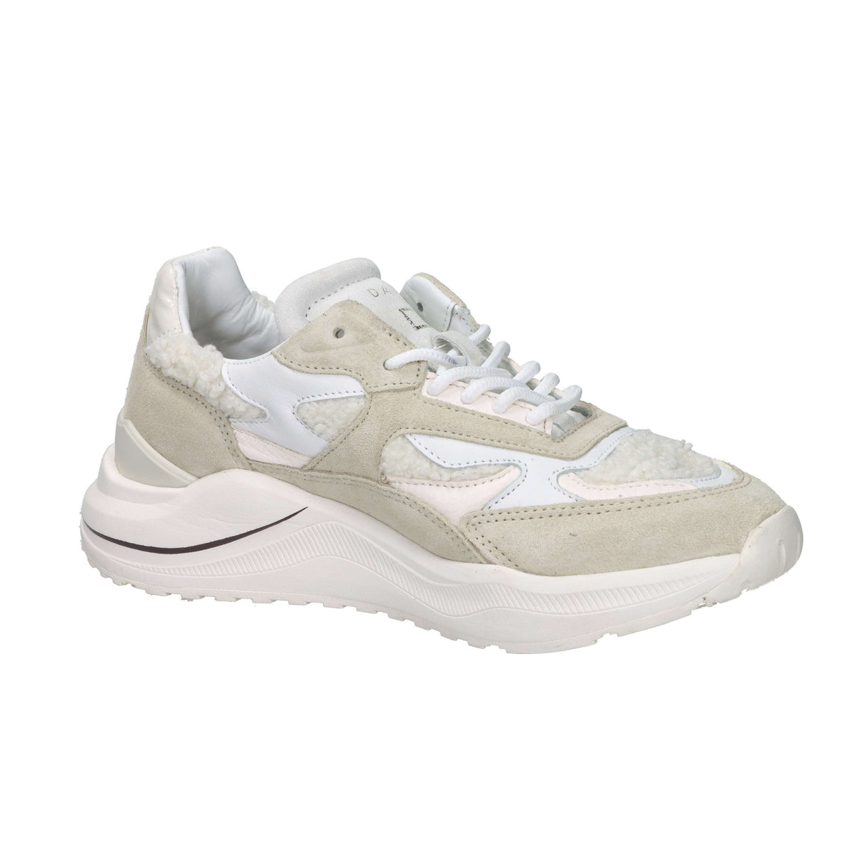 D.A.T.E. Donna Sneakers bassa W431-FG-NT-HB Panna