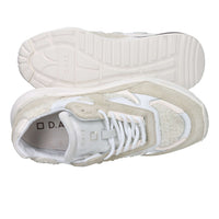 D.A.T.E. Donna Sneakers bassa W431-FG-NT-HB Panna