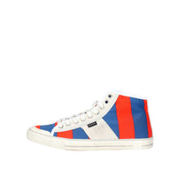 D.A.T.E. Donna Sneakers alta TENDER HIGH-94 Blu/Arancione