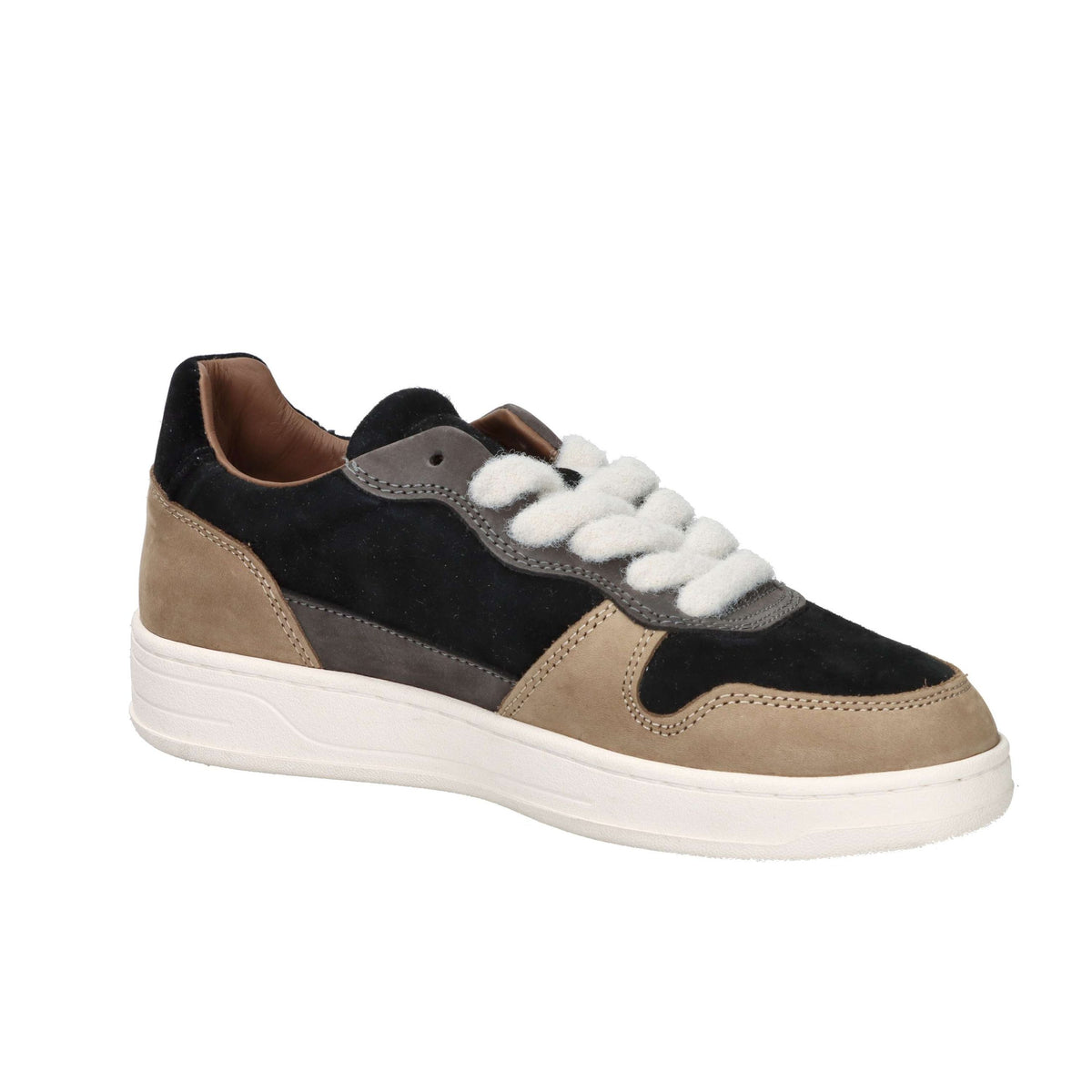 D.A.T.E. Donna Sneakers bassa W431-C2-CO-BK Nero/Beige