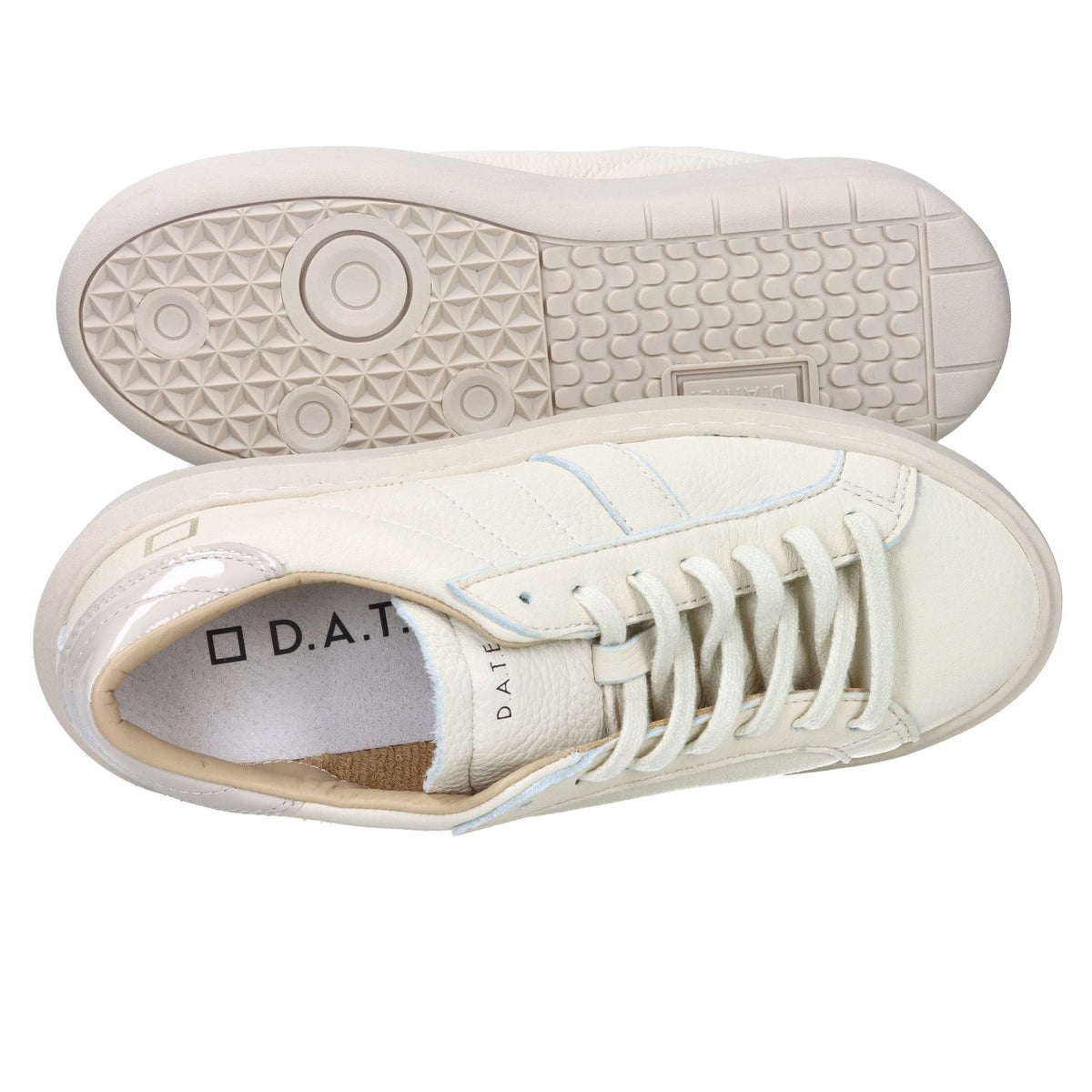 D.A.T.E. Donna Sneakers bassa W431-HP-MN-BI Beige