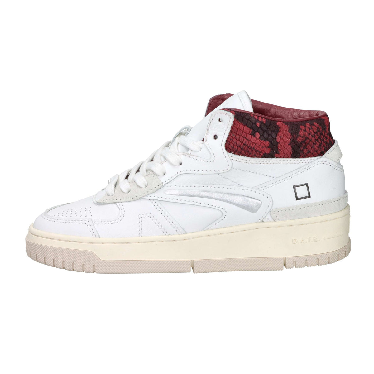 D.A.T.E. Donna Sneakers alta W431-TH-PO-PY Bianco