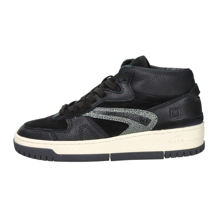 D.A.T.E. Donna Sneakers alta W431-TH-NT-BK Nero