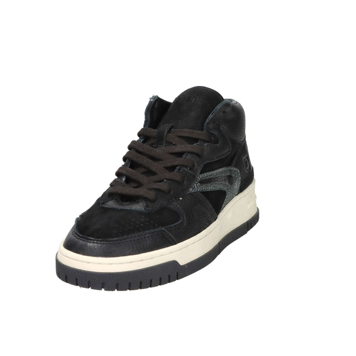 D.A.T.E. Donna Sneakers alta W431-TH-NT-BK Nero