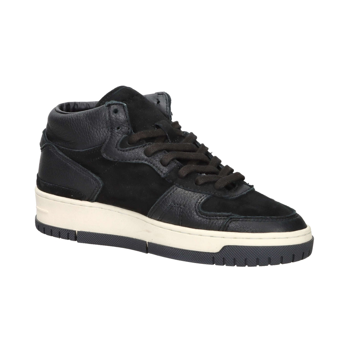 D.A.T.E. Donna Sneakers alta W431-TH-NT-BK Nero
