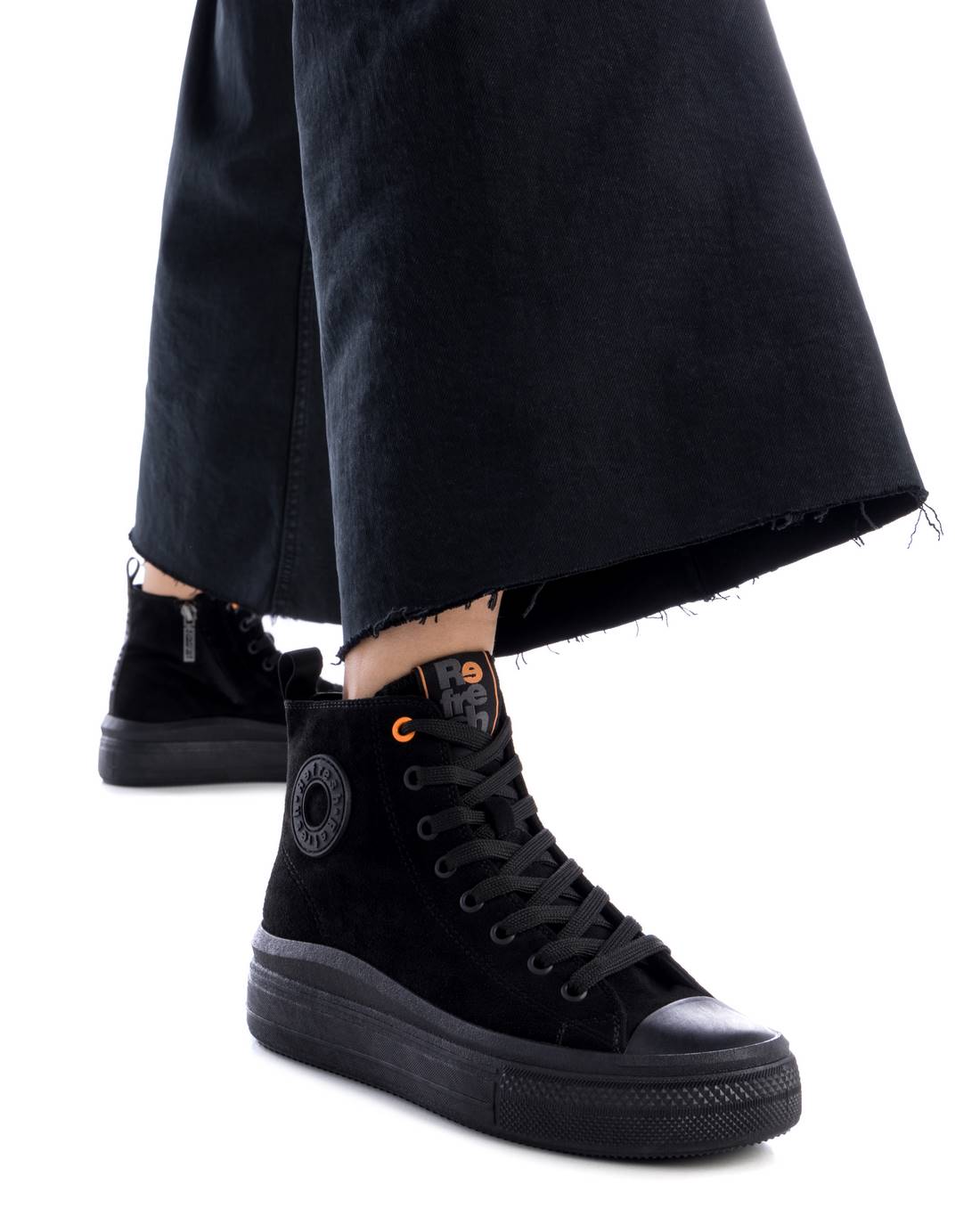 REFRESH Donna Sneakers alta 172303 Nero