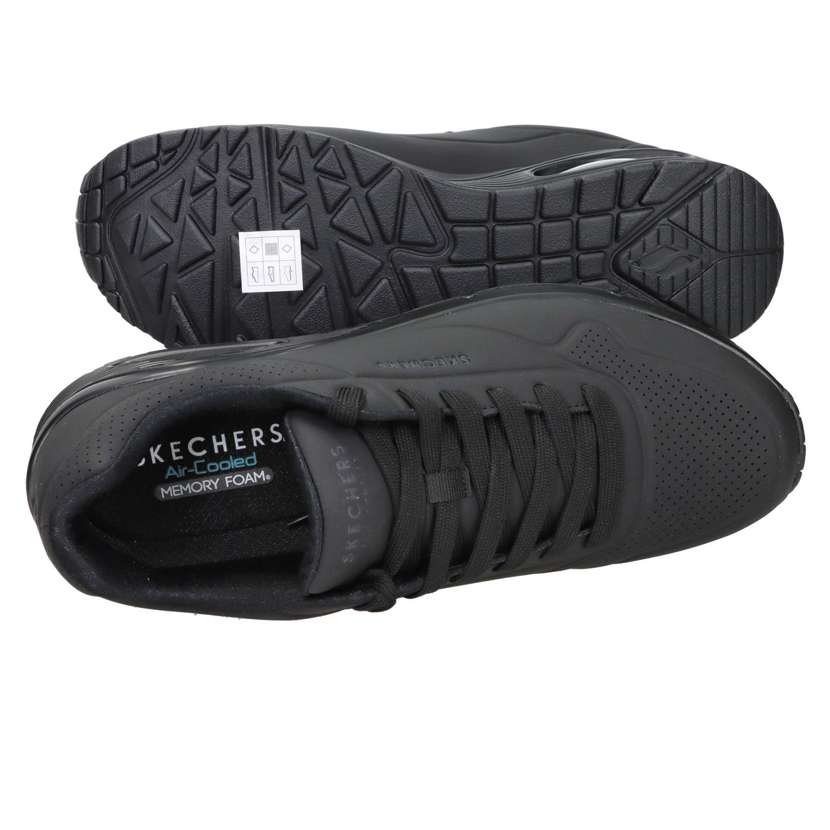 SKECHERS Uomo Sneakers bassa 52458 Nero