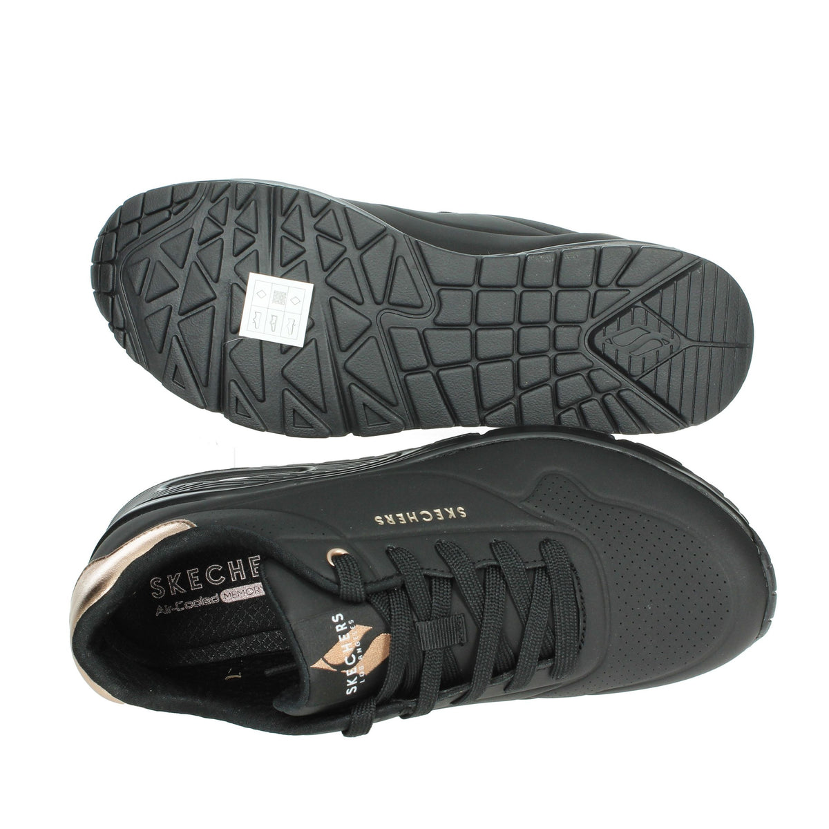 SKECHERS Donna Sneakers bassa 177094 Nero