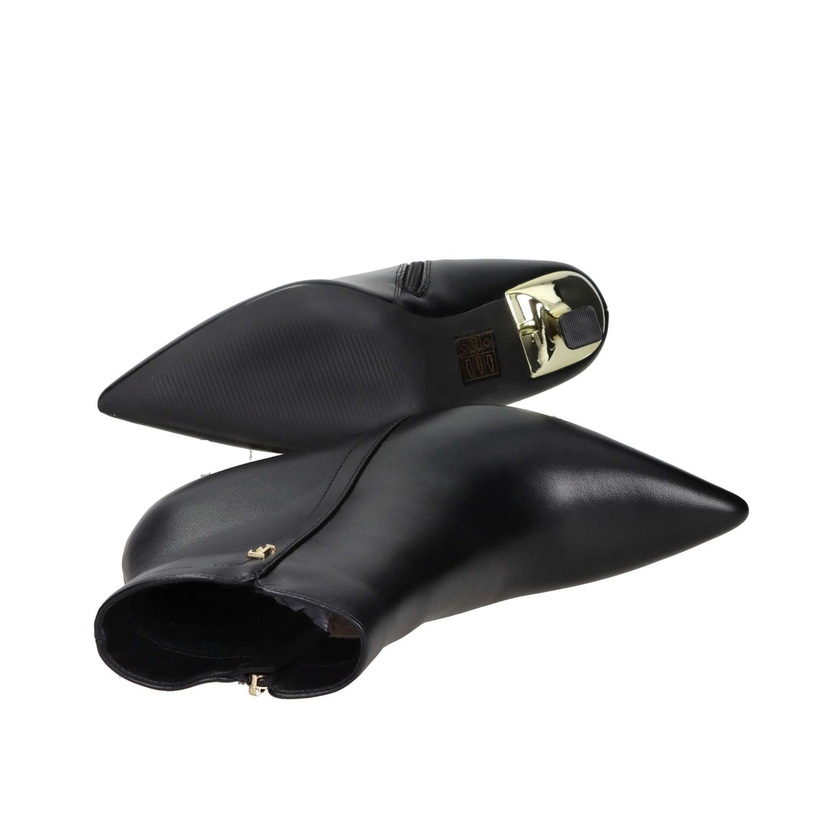 FERRE' Donna Stivaletti tacco F-613 Nero