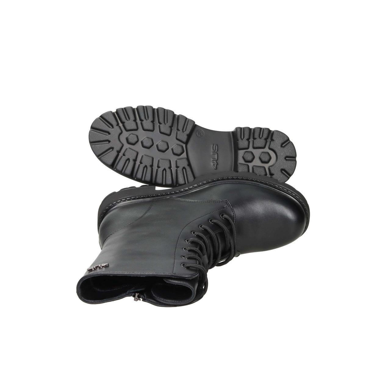 4Us Paciotti Bambine e ragazze Anfibi 4BX119 Nero