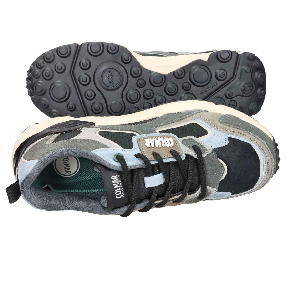 COLMAR Uomo Sneakers bassa GARNER GROUND Nero/Grigio