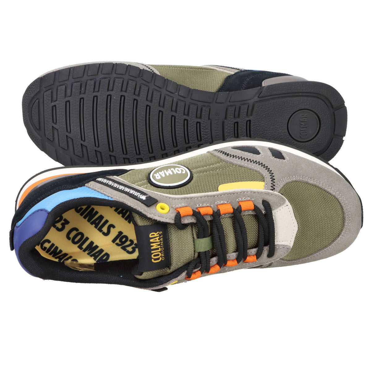 COLMAR Uomo Sneakers bassa TRAVIS SPORT Grigio/Verde