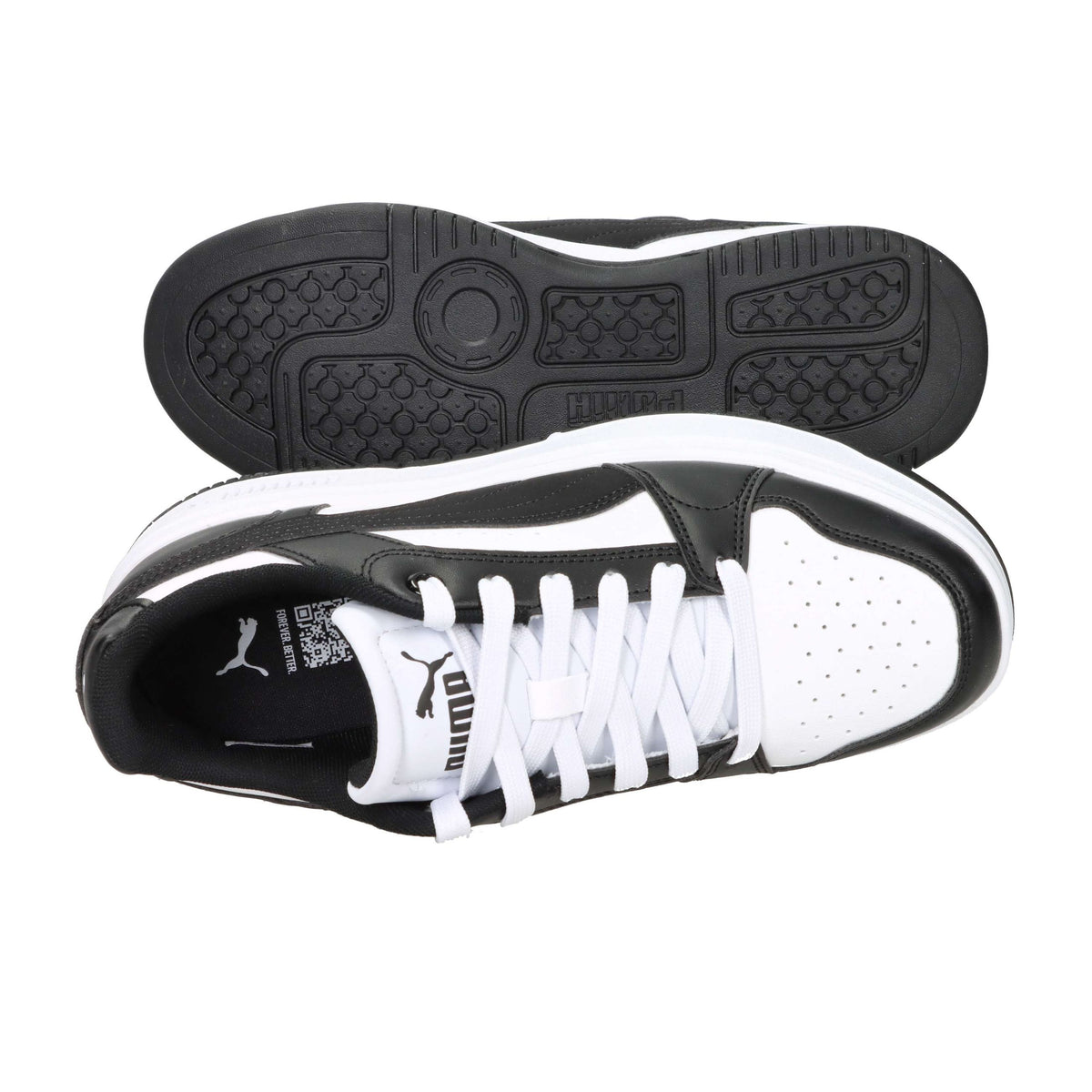 Puma Bambine e ragazze Sneakers bassa 403737 Bianco/Nero
