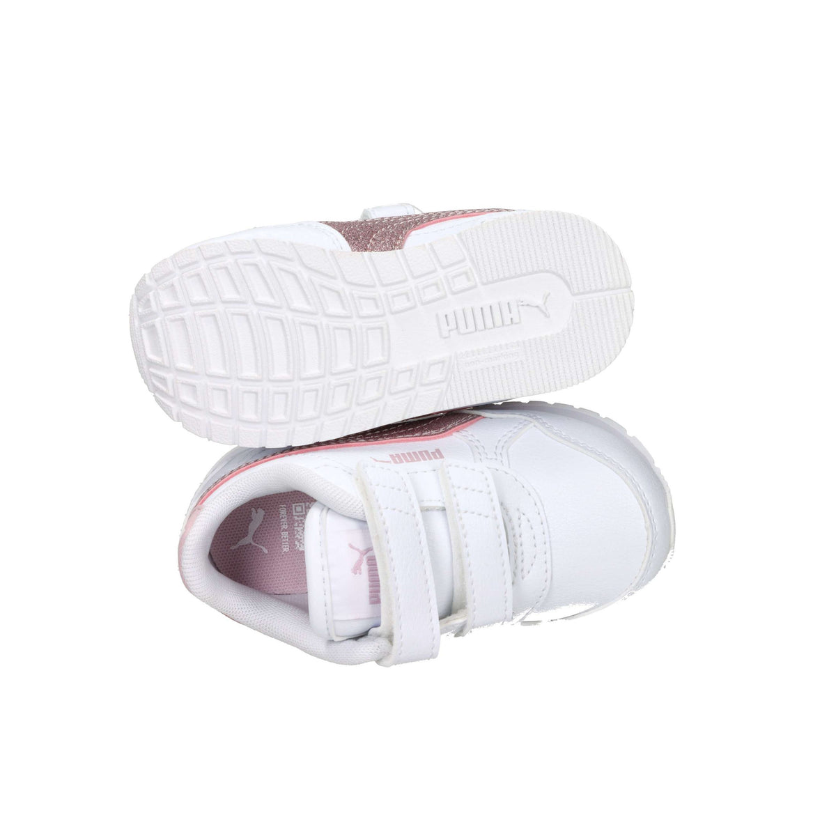 Puma Bambine e ragazze Sneakers bassa 401592 Bianco/Rosa
