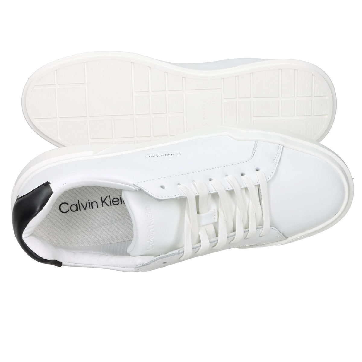 CALVIN KLEIN Uomo Sneakers bassa YM0YM01344 Bianco/Nero