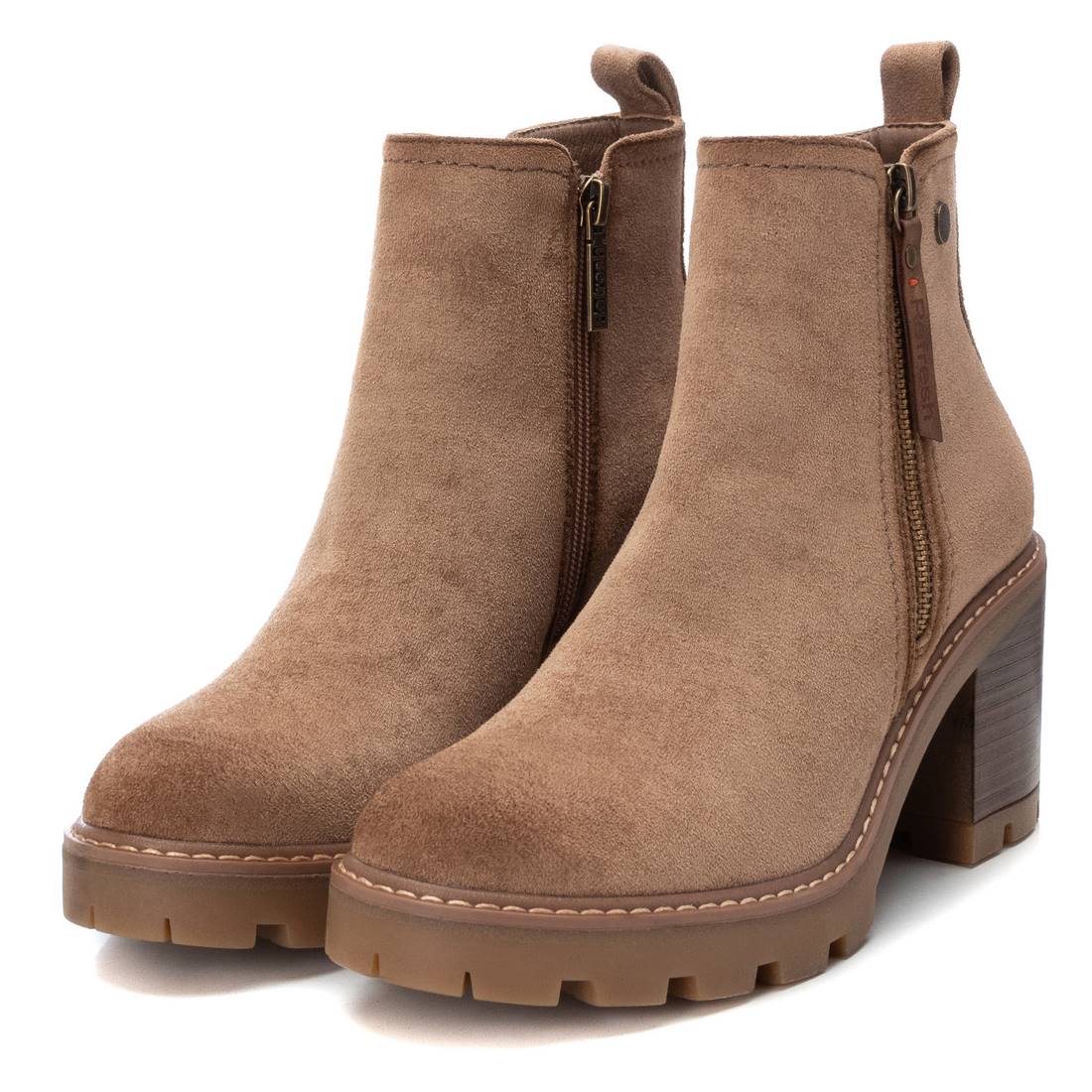 REFRESH Donna Stivaletti tacco 172125 Taupe