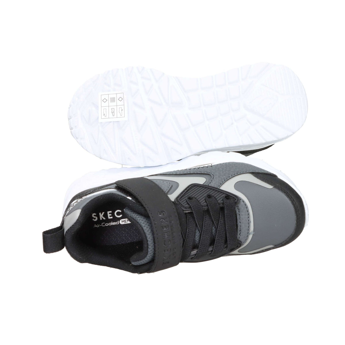 SKECHERS Bambini e ragazzi Sneakers bassa 403645L Nero/Grigio