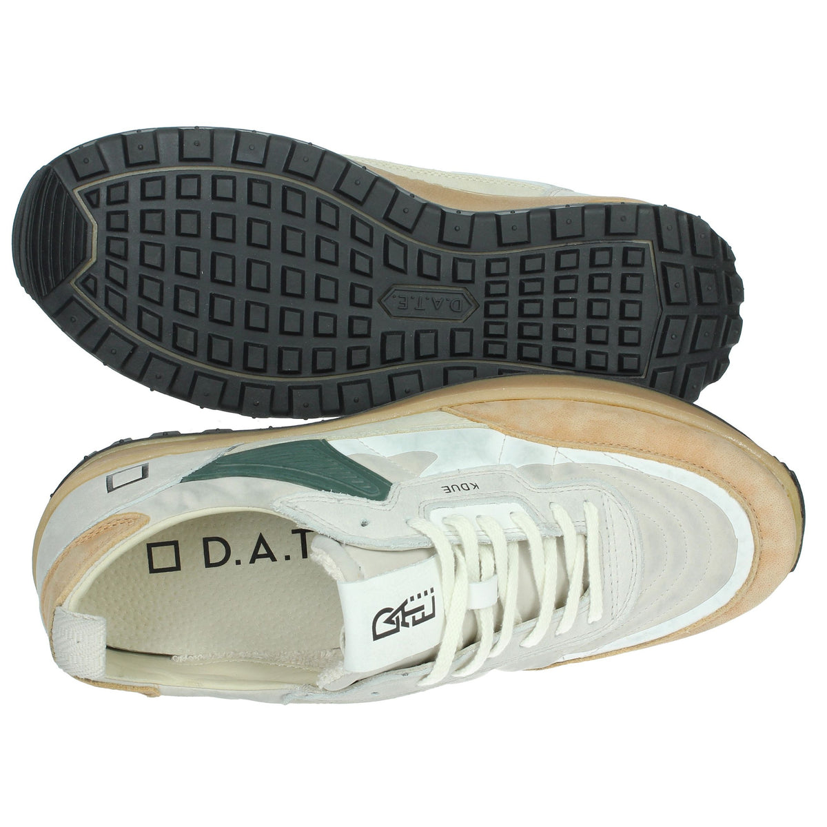 D.A.T.E. Uomo Sneakers bassa M411-K2-OD-GY Beige/Cuoio