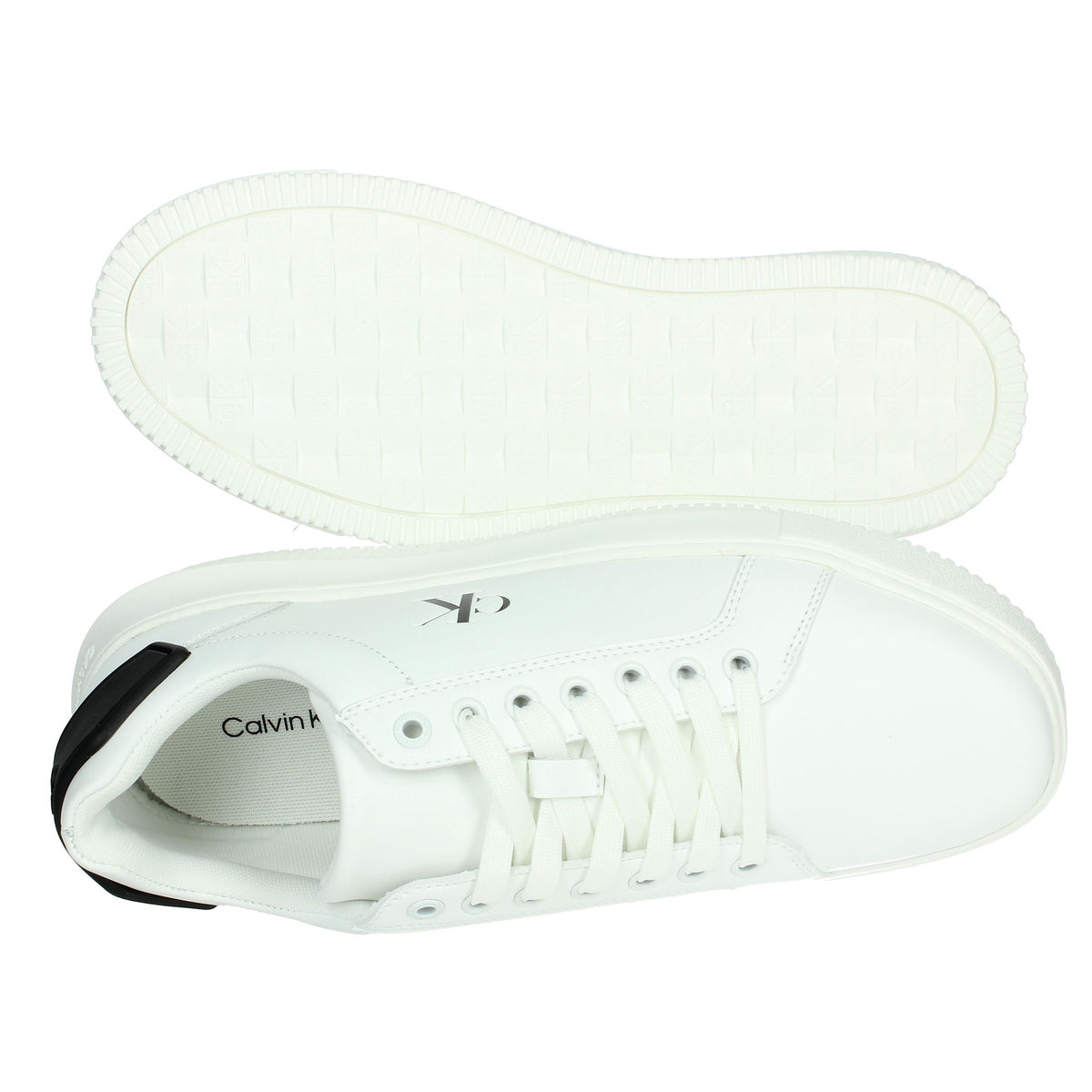CALVIN KLEIN JEANS Uomo Sneakers bassa YM0YM01296 Bianco/Nero