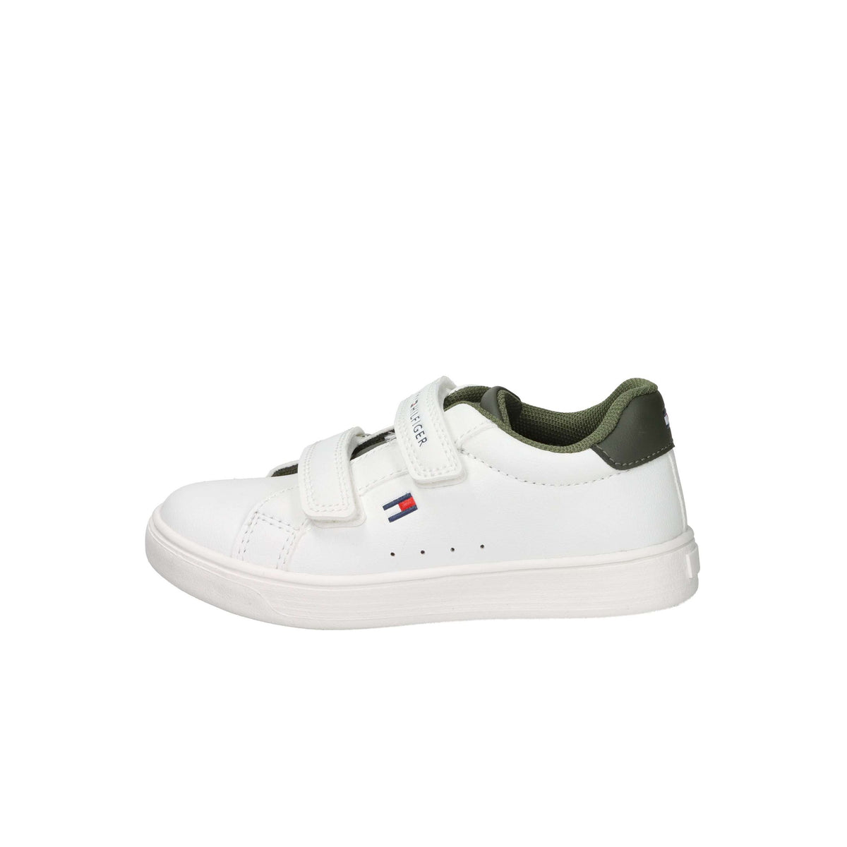 Tommy Hilfiger Bambini e ragazzi Sneakers bassa T1X9-34062-1355 Bianco/Verdone