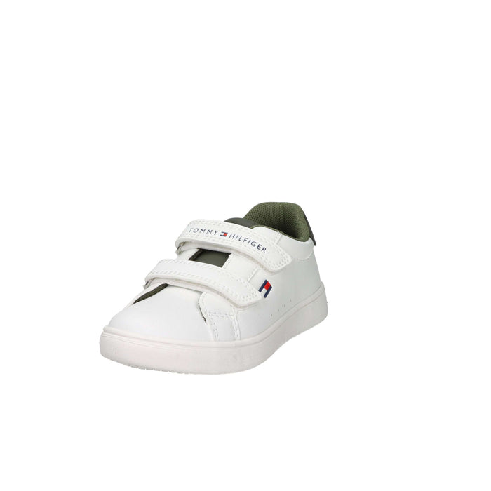 Tommy Hilfiger Bambini e ragazzi Sneakers bassa T1X9-34062-1355 Bianco/Verdone