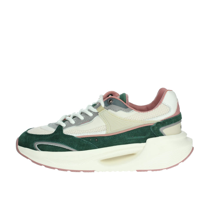 D.A.T.E. Donna Sneakers bassa W411-VL-CO-GR Beige/Verde