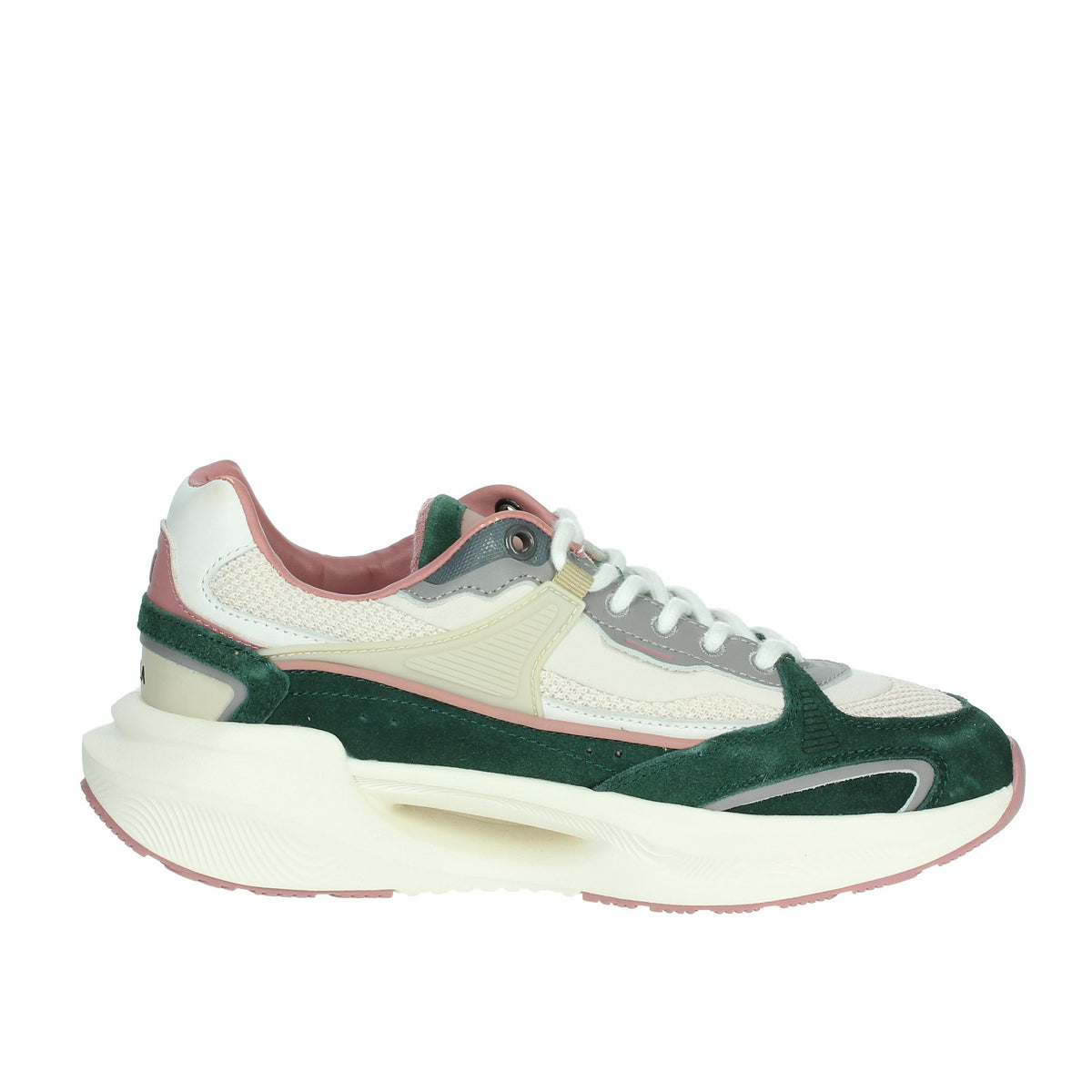 D.A.T.E. Donna Sneakers bassa W411-VL-CO-GR Beige/Verde