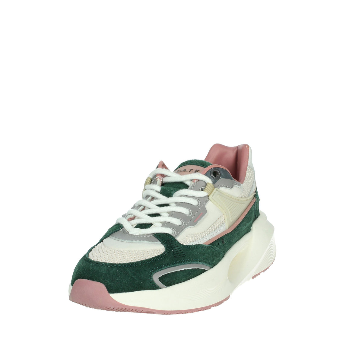 D.A.T.E. Donna Sneakers bassa W411-VL-CO-GR Beige/Verde