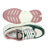 D.A.T.E. Donna Sneakers bassa W411-VL-CO-GR Beige/Verde