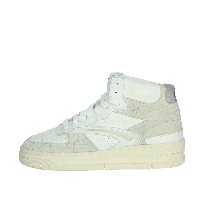 D.A.T.E. Donna Sneakers alta W411-TH-CA-CC Bianco