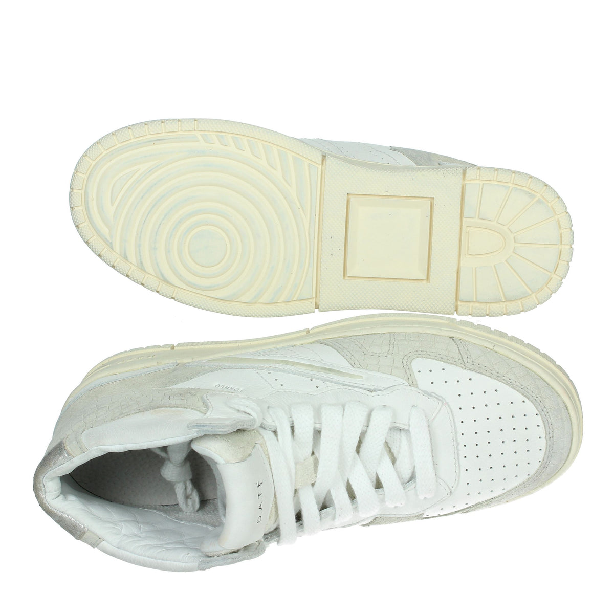 D.A.T.E. Donna Sneakers alta W411-TH-CA-CC Bianco