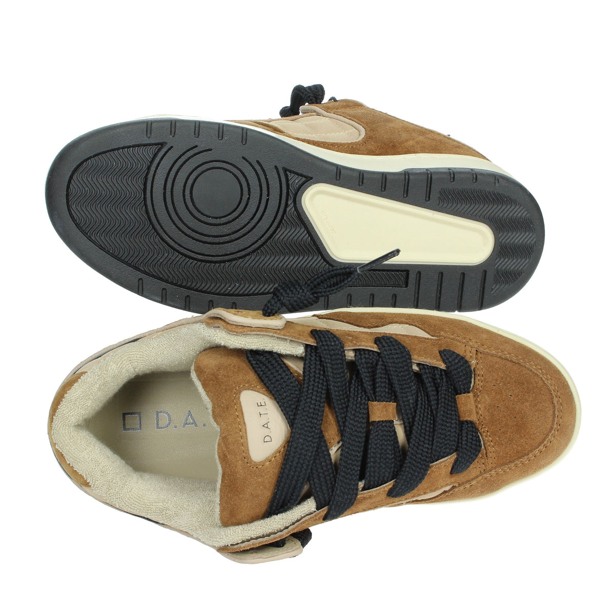 D.A.T.E. Donna Sneakers bassa W411-SK-NY-CU Cuoio