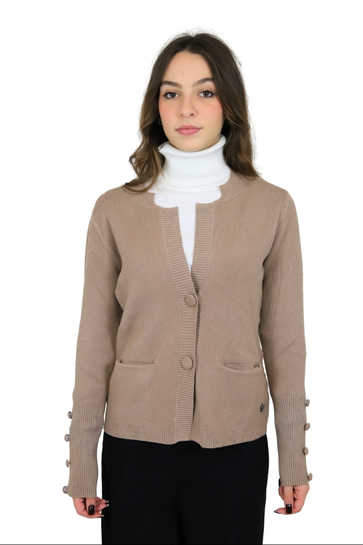 TAKE TWO Donna Cardigan DT00311 Cammello