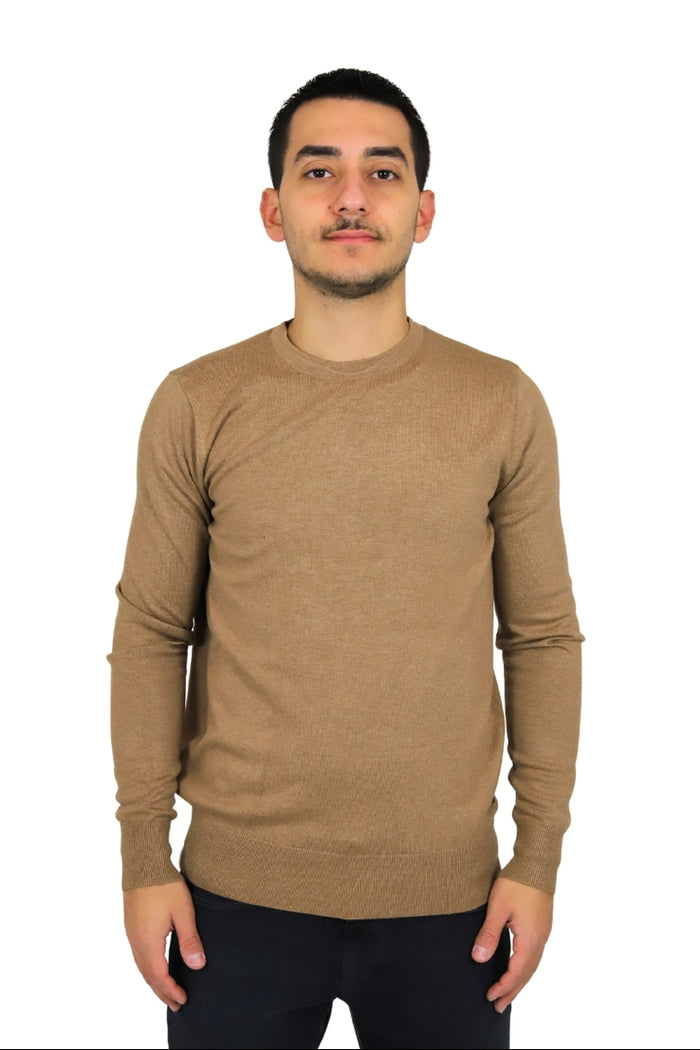 TAKE TWO Uomo Maglione UT00450 Cammello