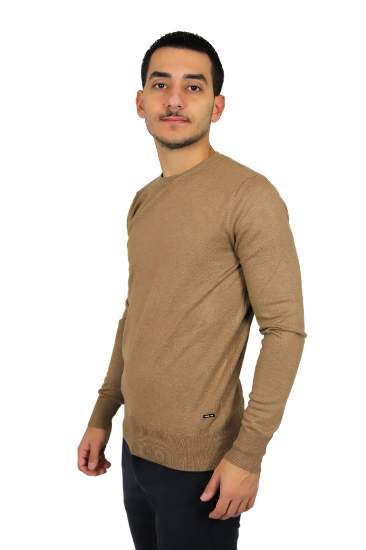 TAKE TWO Uomo Maglione UT00450 Cammello